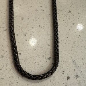 Chicos Men's Black Braided Necklace